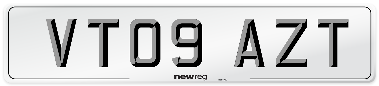VT09 AZT Number Plate from New Reg